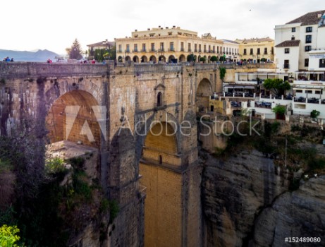 Bild på New bridge of Ronda located on the Tajo de Ronda Throat excavated by the Rio Guadalevn
